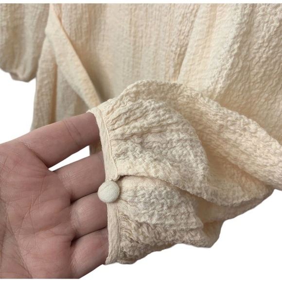 Reformation Milana Maxi Dress Womens Size 6 Blush Textured Gauze $248 NWT - Picture 11 of 16